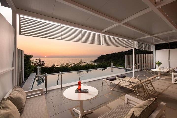 Bungalow für 4 Personen, mit Balkon und Terrasse sowie Garten und Kinderpool auf den Peloponnes - 3