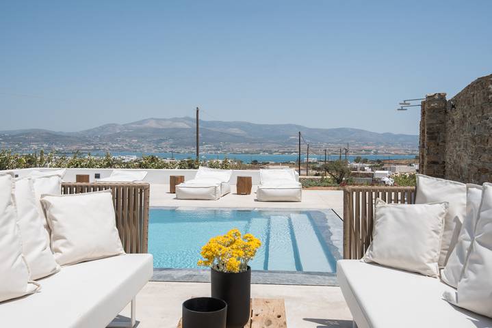 Villa pour 8 personnes, avec vue sur l’océan ainsi que terrasse et jardin dans Antiparos - 3