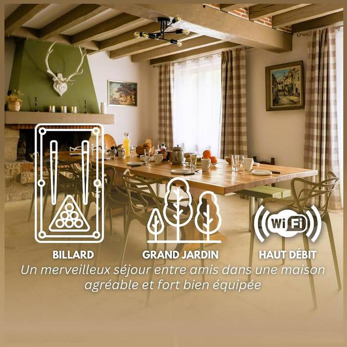 Maison de vacances pour 10 personnes, avec jardin - 1