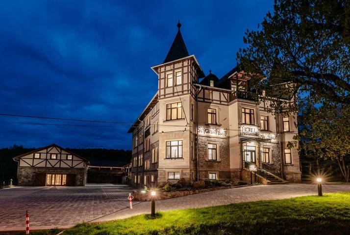 Hotel für 2 Personen, mit Sauna und Garten sowie Ausblick in der Böhmische Schweiz