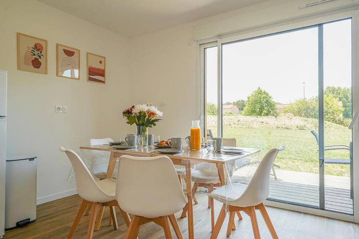 Maison de vacances pour 6 personnes, avec Balcon ainsi que Terrasse et Jardin