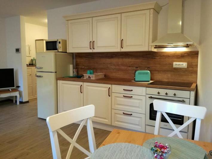 Ferienwohnung für 4 Personen, mit Terrasse und Ausblick, kinderfreundlich in Piran