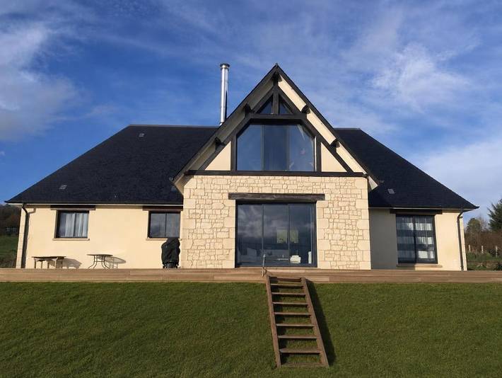 Location de vacances pour 15 personnes, avec Terrasse ainsi que Jardin et Vue à Saint-Martin-aux-Chartrains