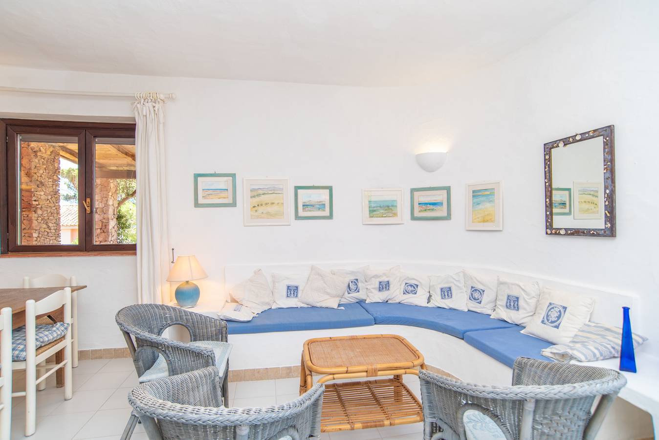 Chalet méditerranéen avec jardin, terrasse et vue sur mer ; parking disponible, animaux domestiques admis.  in Conca Verde, Santa Teresa Gallura