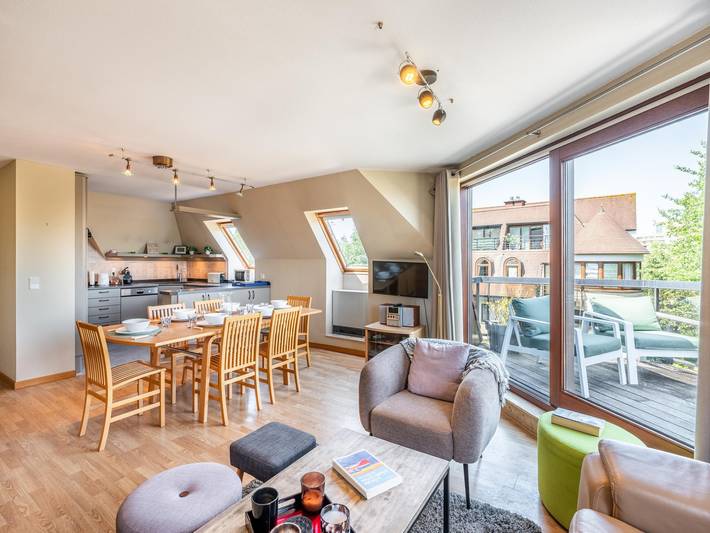 Ferienwohnung für 6 Personen, mit Balkon/Terrasse in De Panne