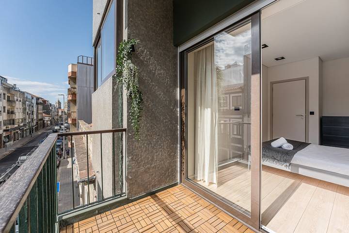 Vakantieappartement voor 6 personen, met balkon in Porto