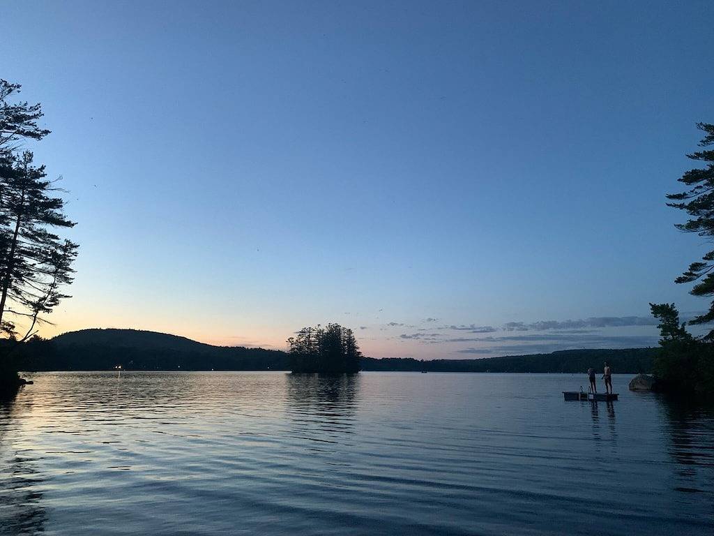 Modern Lake House on Secluded Cove with Private Peninsula in Enfield, Grafton County