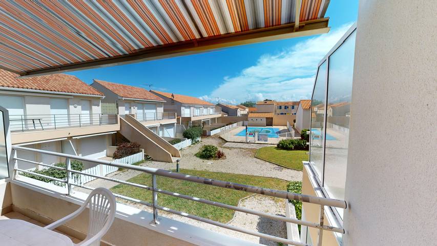 Gîte pour 5 personnes, avec balcon dans Plage des Demoiselles