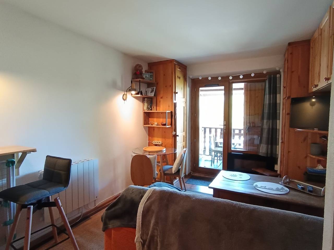 Estudio entero, Estudio acogedor con terraza, jardín y Wifi en Montgenèvre in Montgenèvre, Briançon region