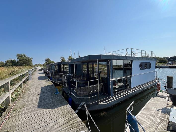 Woonboot voor 2 personen, met Terras en Uitzicht in Duitsland