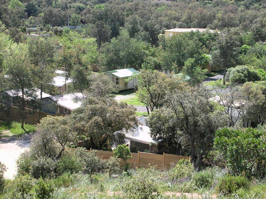 Camping Lou Cabasson - Chalet 2 personen - la Favière - overdekt terras, foto 14