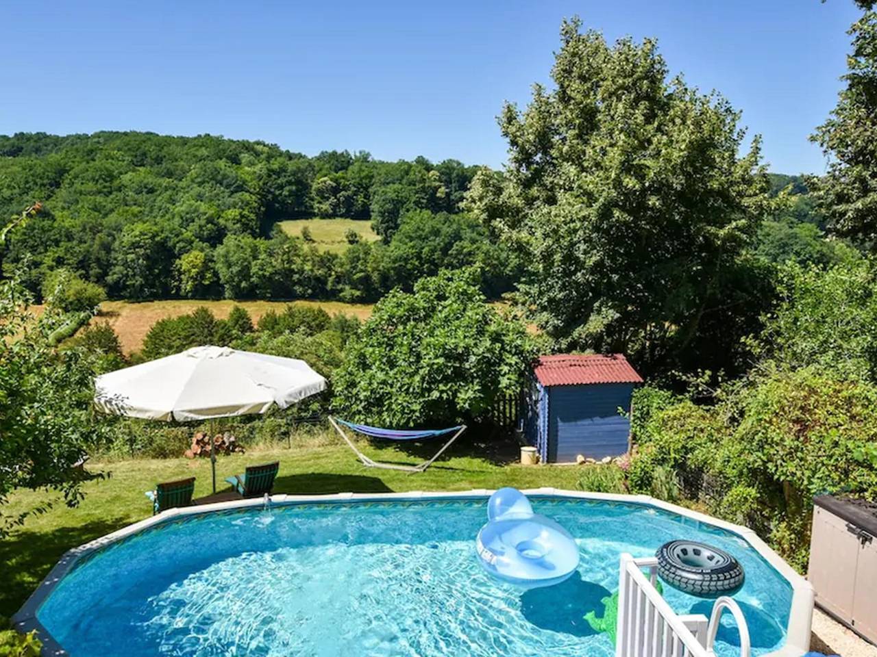 Maison confortable avec vue et piscine privée
 in Villefranche-du-Périgord, Périgord Noir