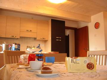 Gîte pour 6 personnes, avec balcon et vue à Molveno