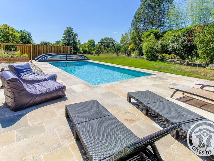 Location de vacances pour 4 personnes, avec Terrasse et Piscine dans Maine-et-Loire