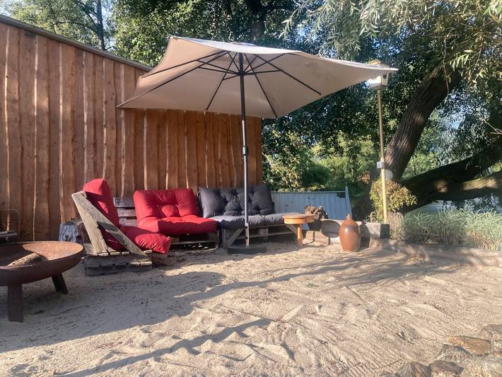 Ferienwohnung für 4 Personen, mit Seeblick und Garten in der Lüneburger Heide