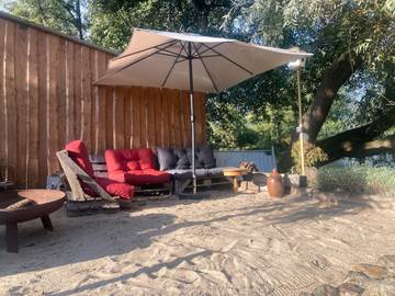 Ferienwohnung für 4 Personen, mit Garten und Seeblick in der Lüneburger Heide