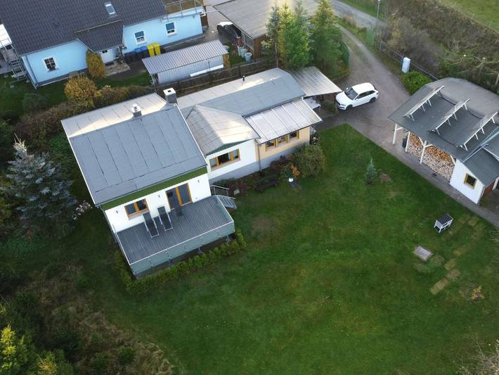 Ferienhaus für 5 Personen, mit Terrasse und Garten sowie Sauna und Seeblick im Ostharz - 4