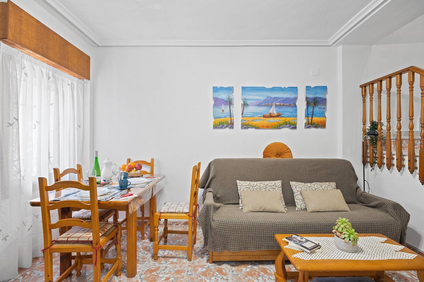 Bungalow 'Casa Valentino' con vistas al mar, terraza privada y Wi-Fi in Santa Pola, Costa Blanca