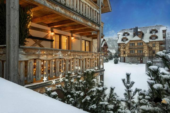 Apartament wakacyjny dla 4 osób, z sauna i widok oraz ogród, zwierzęta dozwolone w Tatrzańska Łomnica