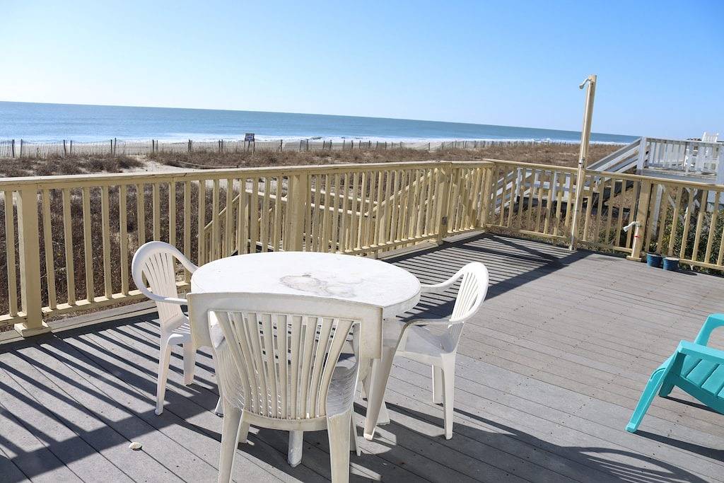 Oceanfront Cottage with Great Views! in Holden Beach, Brunswick County