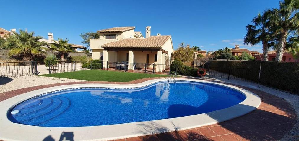 Casa rural para 6 personas, con piscina además de jardín y vistas en Fuente Álamo de Murcia