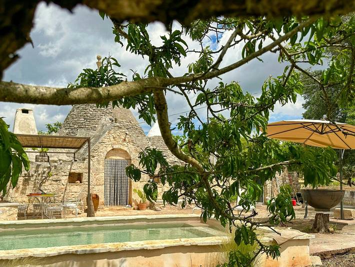 17th-century trullo with private pool in Ostuni, Salento