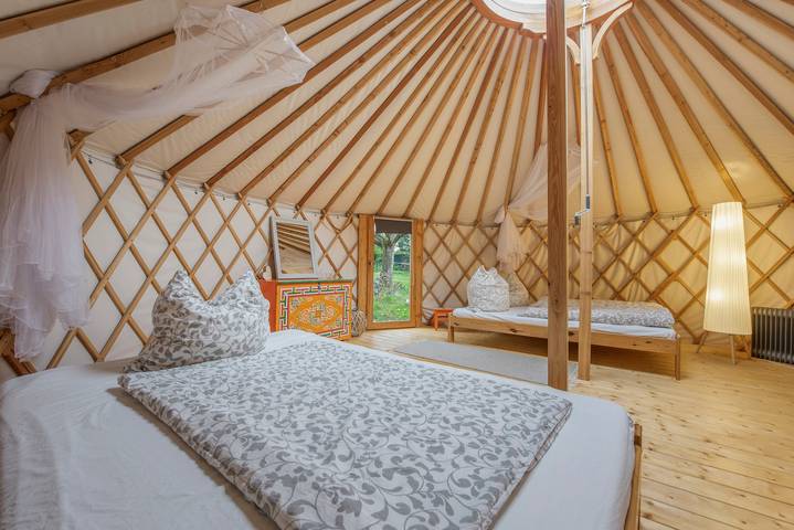Gemütliche 28 m²-Jurte mit Sternenblick, Grillstelle und separatem Bad in Wald (Baden-Württemberg), Region Bodensee-Oberschwaben