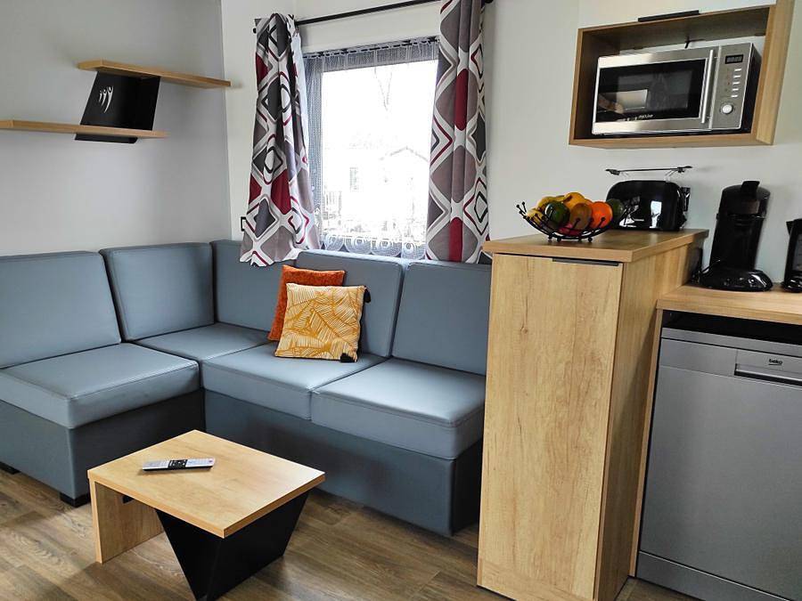 Camping Les Alizés  - Mobilheim 5 personen - Privilege N°1 32m² 1 Badezimmer in Saint-Hilaire-de-Riez, Vendée