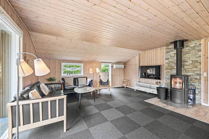 Experience Blåvand in this holiday home for 8 people and 1 dog in Blavand, Varde Region