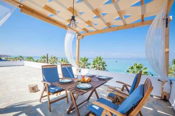 Gîte pour 4 personnes, avec vue et terrasse, animaux acceptés dans Pefkochori