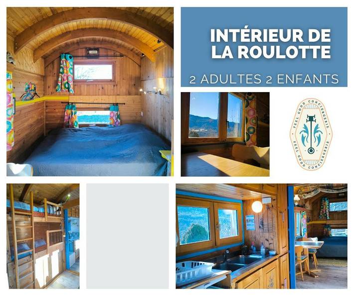 Gîte pour 4 personnes, avec terrasse et vue ainsi que jardin et sauna, animaux acceptés à Bayons - 3