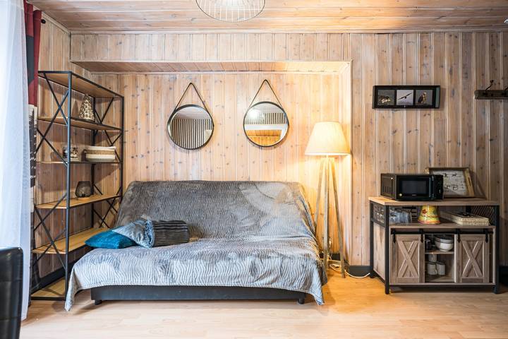Ganze Wohnung, Appartement „Le Gypaete Val Cenis“ mit Bergblick, Balkon und Wlan in Termignon, Vanoise-Massiv