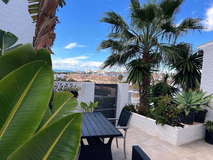 Ferienhaus 'Casita Agave' mit Meerblick, Wlan und Klimaanlage in Urbanizacion Calahonda, Mijas