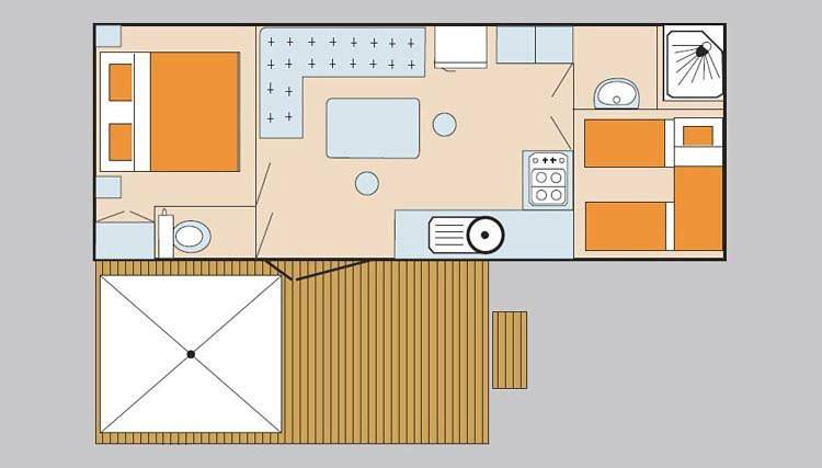 Camping für 7 Personen, mit Pool und Garten sowie Sauna und Kinderpool in Cavallino - 4