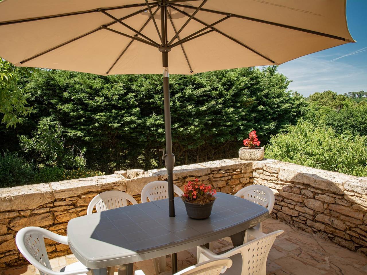 Typical French house with pool and views
 in Montcabrier, Lot