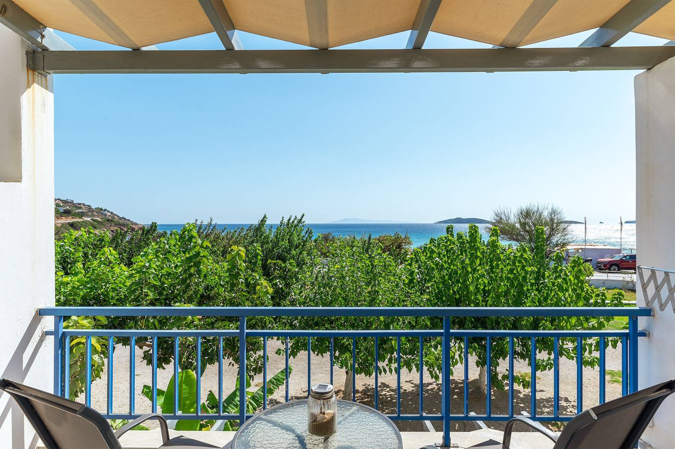 Ferienhaus '4 Kypri Seaview Perasma Studio' mit Meerblick, Wlan und Klimaanlage in Andros