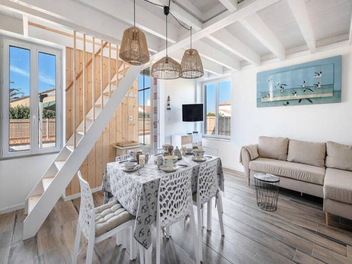 Location de vacances pour 6 personnes, avec jardin, adapté aux familles à La Plaine-sur-Mer