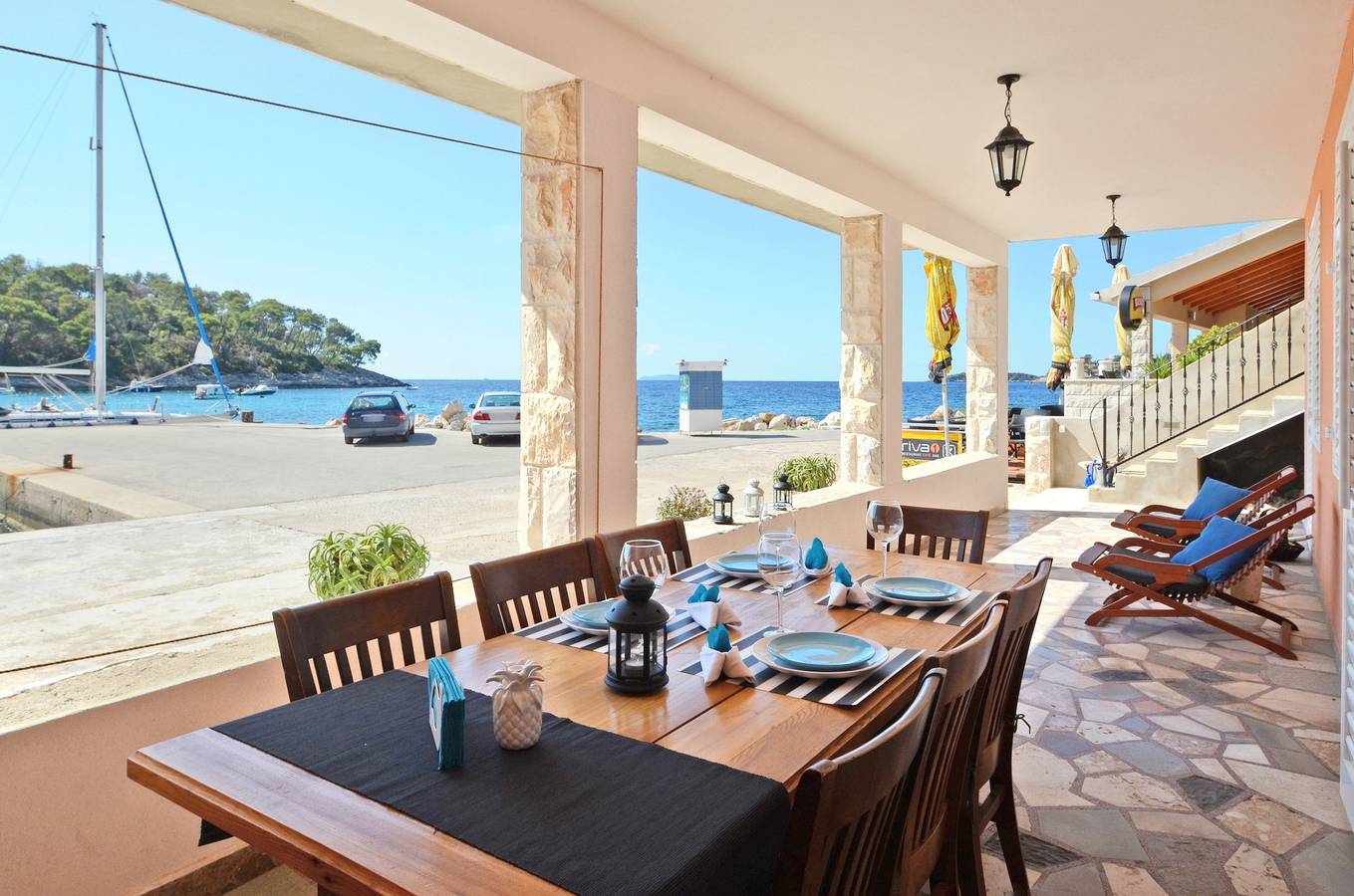 Ganze Wohnung, 2-Zimmer-Ferienwohnung am Strand Prizba, Korcula A-14499-a in Blato, Korcula