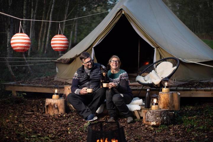 Camping voor 4 personen, with sauna and tuin as well as uitzicht and terras, met huisdier in Noord-Zweden