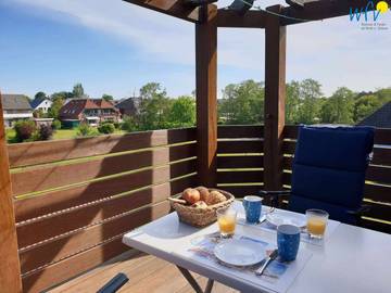 Ferienwohnung für 4 Personen, mit Balkon und Garten auf Borkum