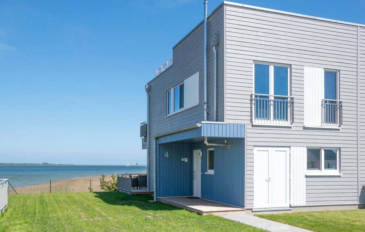Apartment mit Meerblick, Terrasse und Parkplatz in Olpenitz, Kappeln