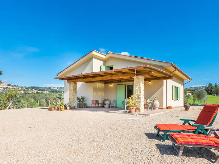 Casa vacanza per 6 persone, con Terrazza e Giardino nonché Panorama a Casale Marittimo