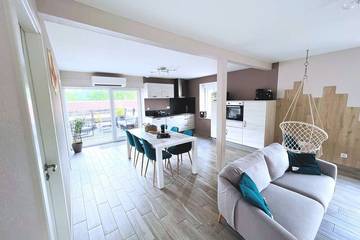 Gîte pour 7 personnes, avec terrasse et jardin, animaux acceptés à Breitenbach