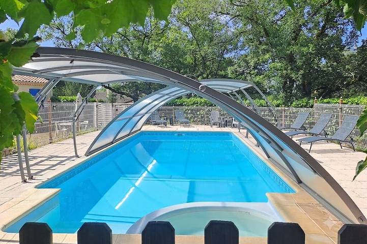 Maison de vacances pour 10 personnes, avec piscine et jardin