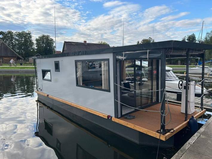 Łódź dla 4 osób, z Taras i Widok w Mamry