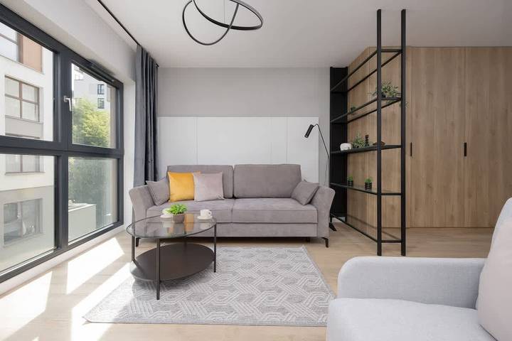 Studio dla 3 osób, z balkon/ taras, Dla rodziny w Warszawa