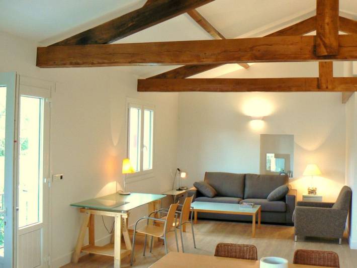 Appartement de vacances pour 4 personnes, avec Balcon ainsi que Terrasse et Jardin