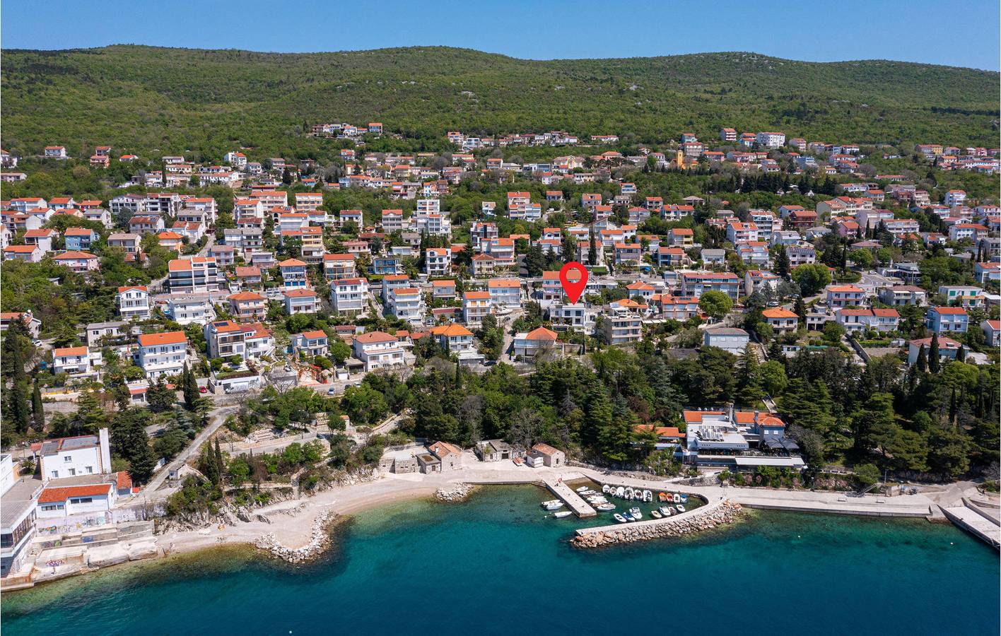 Apartament Wakacyjny dla 6 osoby w Plaža Pazdehova-Lanterna, Dramalj