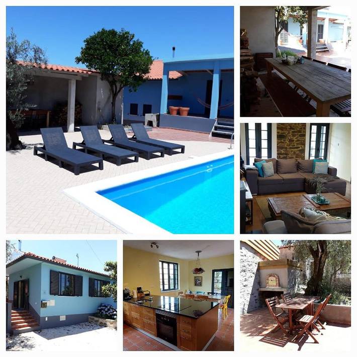 Location de vacances pour 6 personnes, avec jardin ainsi que vue et piscine à Vila de Rei