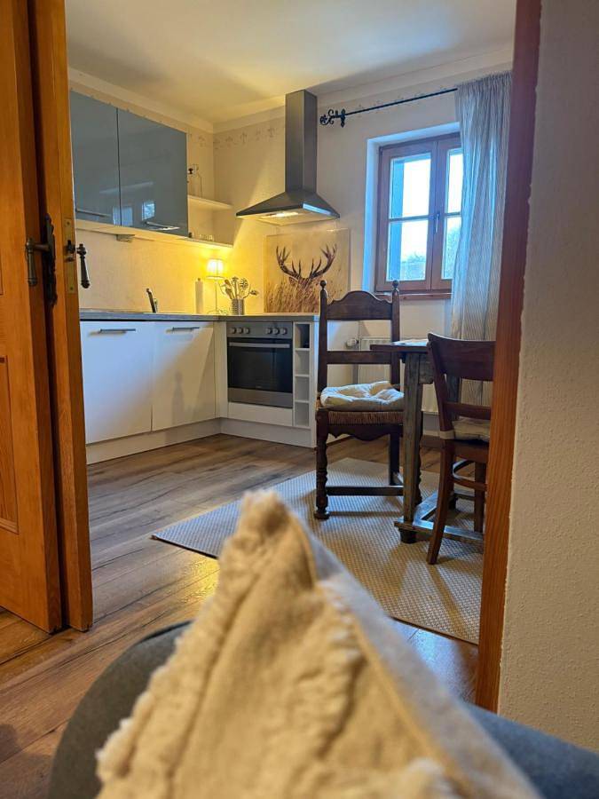Ferienwohnung für 4 Personen, mit Terrasse und Garten sowie Ausblick in Petting